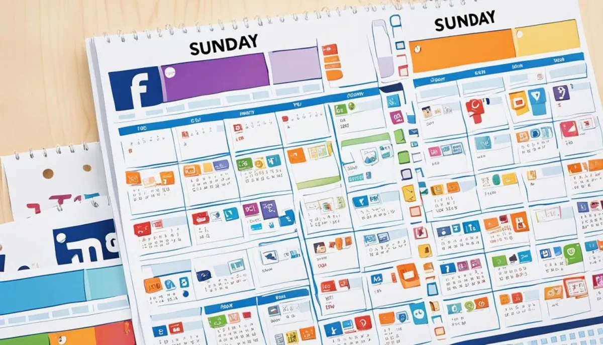 create a social media posting schedule