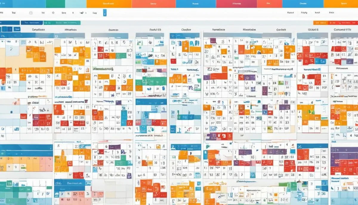 social media content calendar