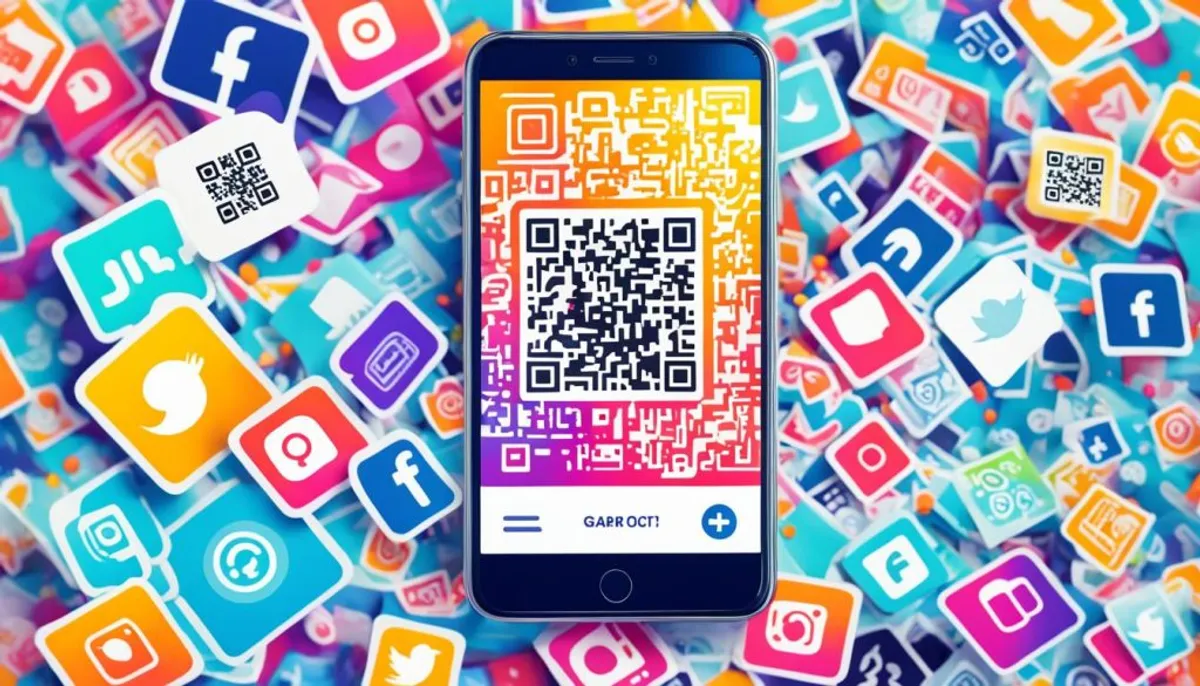 social media qr code flyer