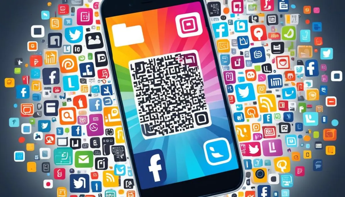 social media qr code flyer example