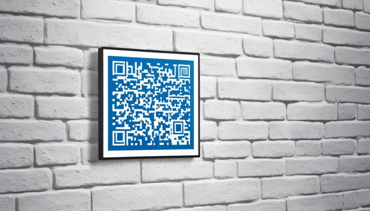 social media qr code plaque