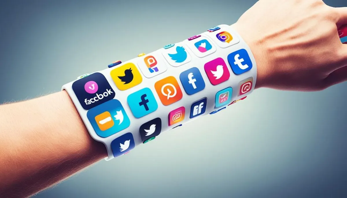 social networks wristband